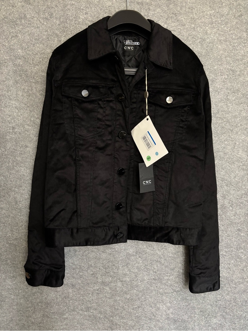CNC Black quilted liner jacket